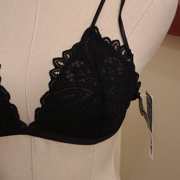 Free People Black Bra Triangle - Picture 3 of 6
